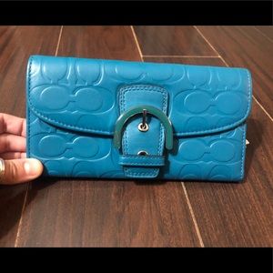 Blue Coach Wallet
